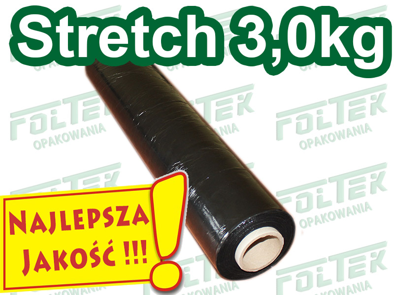 Folia Stretch 3,0 kg czarna